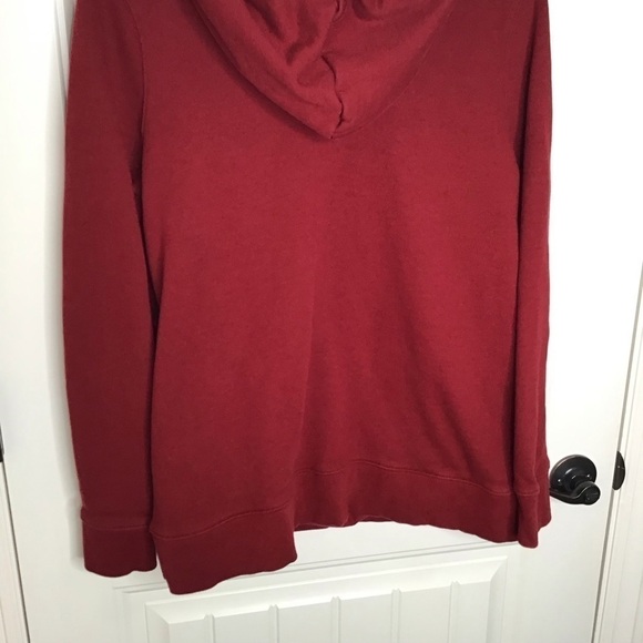 Adidas Trefoil Logo Hoodie in Burgundy Size Large. - Picture 8 of 12